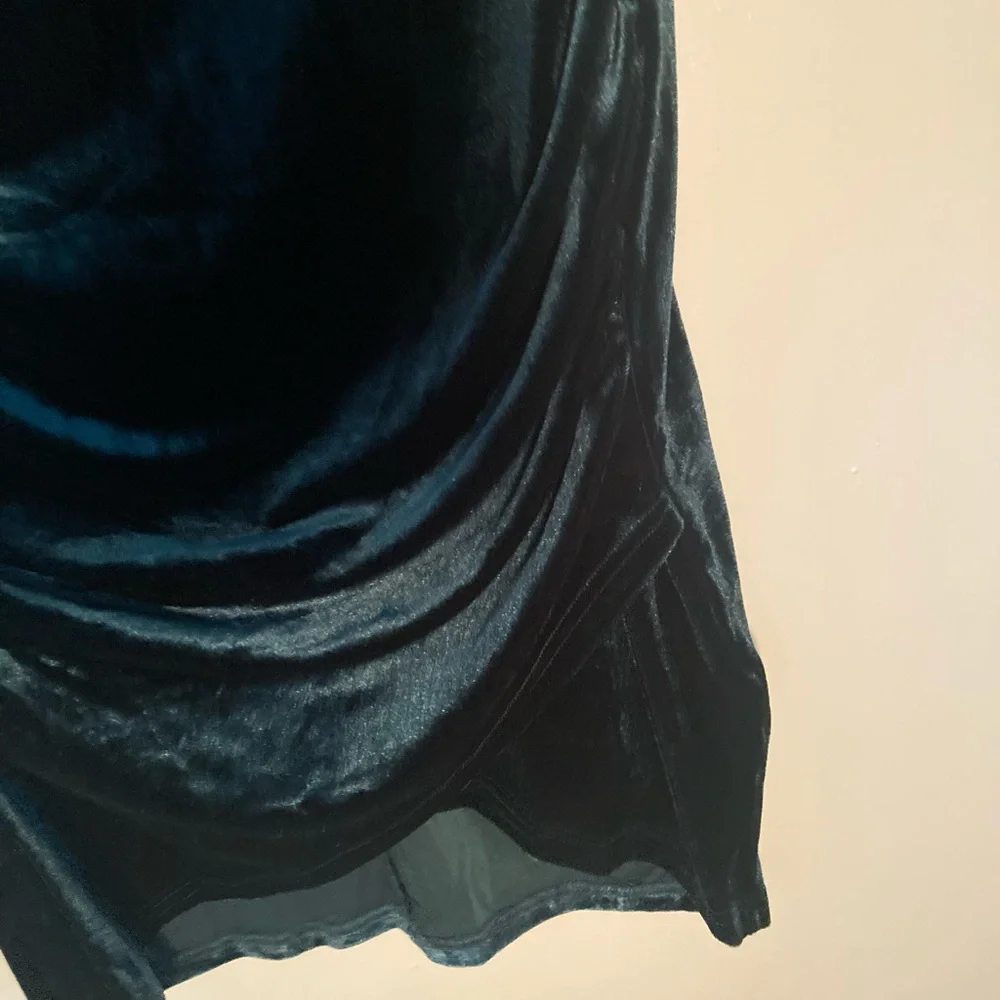 Belle Poque: Elegant Retro:Velvet Wiggle Dress - Picture 5 of 6